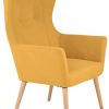 Fotel uszak wypoczynkowy Devan – musztardowy