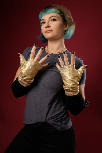Rękawiczki Łotrzyce Złote