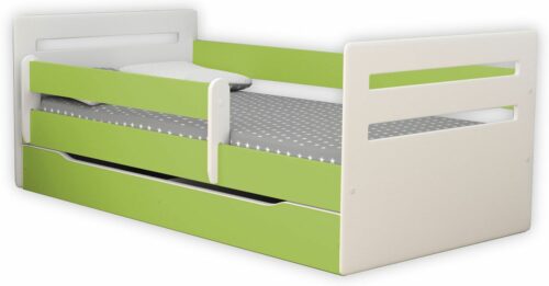 Łóżko dziecięce z szufladą Candy 2X 80×140 – zielone