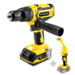 Akumulatorowa wiertarko-wkrętarka udarowa PHDS 11-20V plus Lampa robocza PWLS10